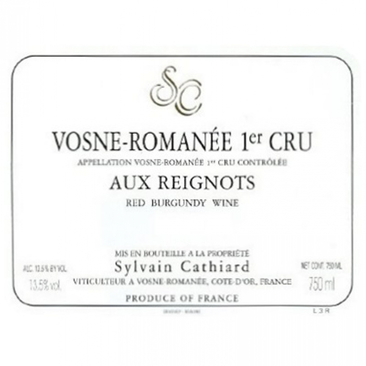 Sylvain Cathiard Vosne-Romanee 1er Cru Aux Reignots 2015 (6x75cl)