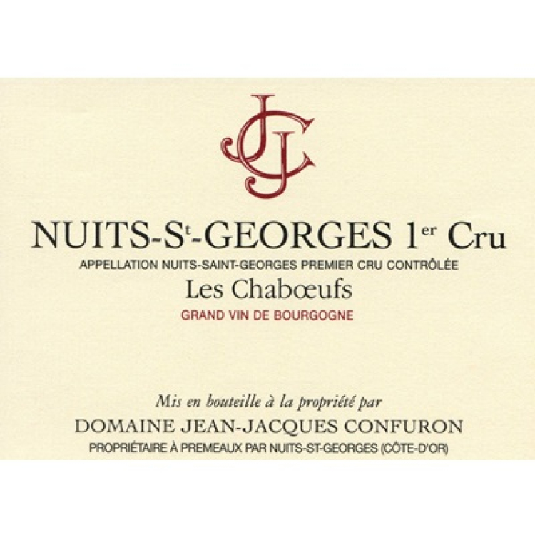 Jean-Jacques Confuron Nuits-Saint-Georges 1er Cru Les Chaboeufs 2016 (12x75cl)