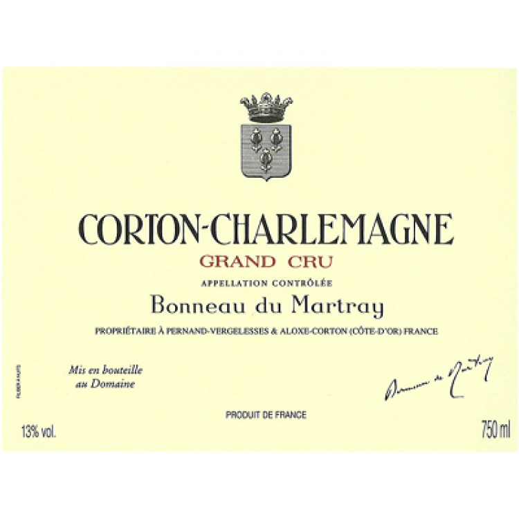Bonneau du Martray Corton-Charlemagne Grand Cru 2018 (6x75cl)