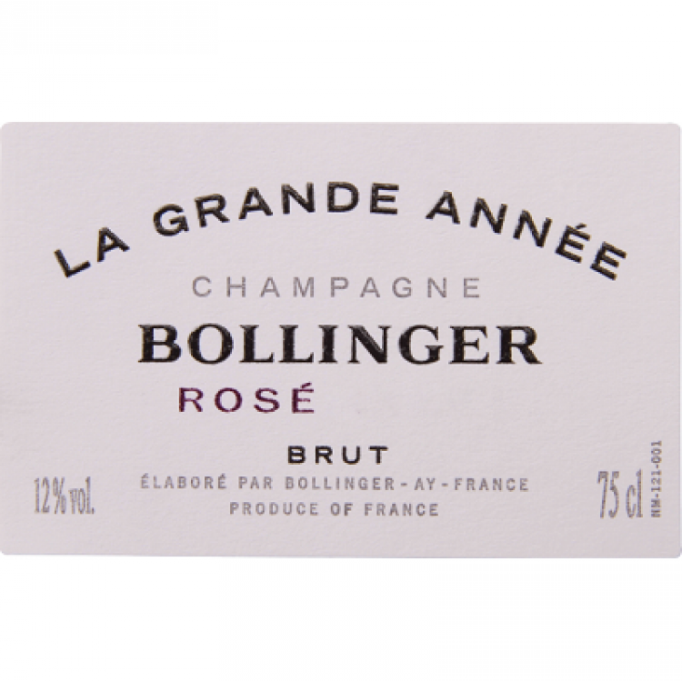 Bollinger La Grande Annee Rose 2007 (3x150cl)