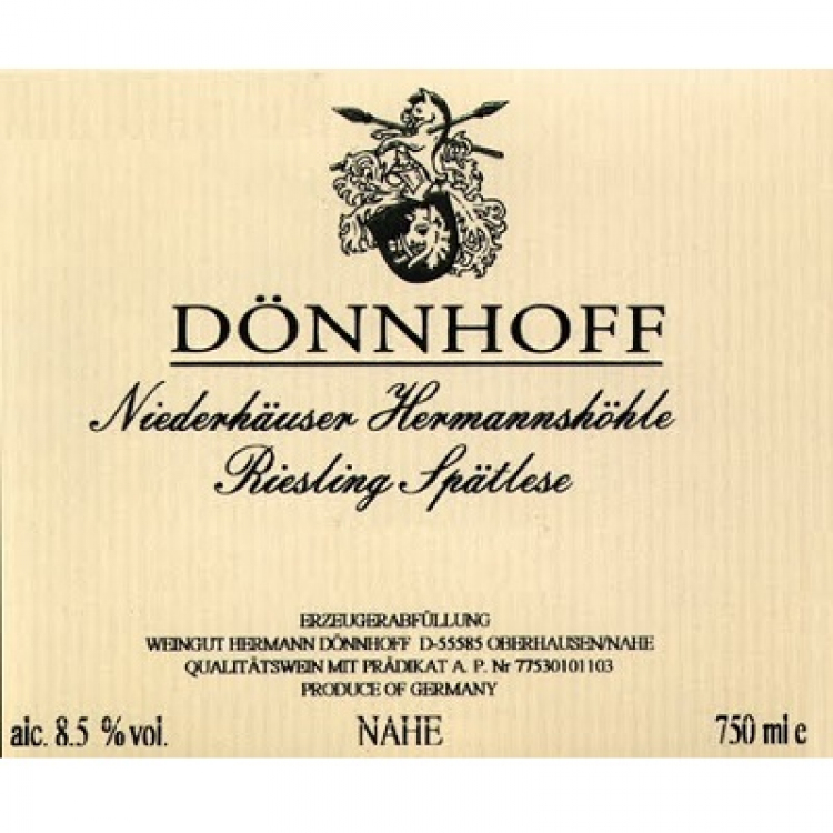 Donnhoff Niederhauser Hermannshohle Riesling Spatlese 2017 (6x75cl)