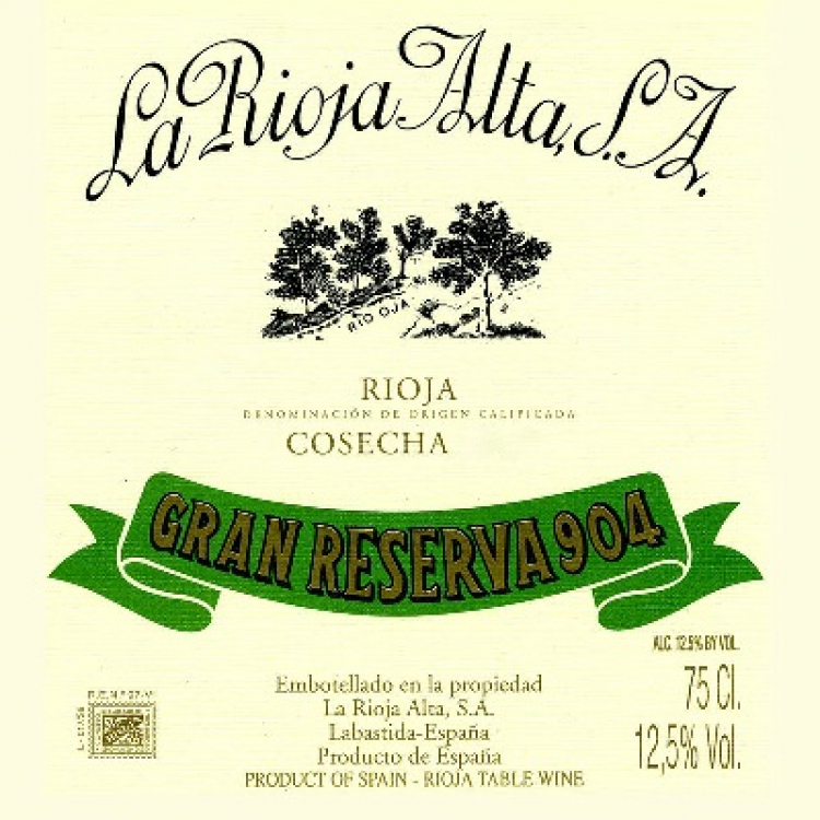 La Rioja Alta Gran Reserva 904 2010 (6x75cl)