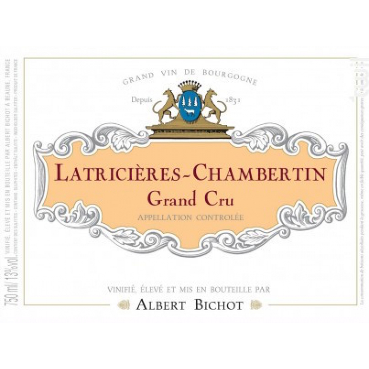 Albert Bichot Latricieres-Chambertin Grand Cru 2016 (6x75cl)