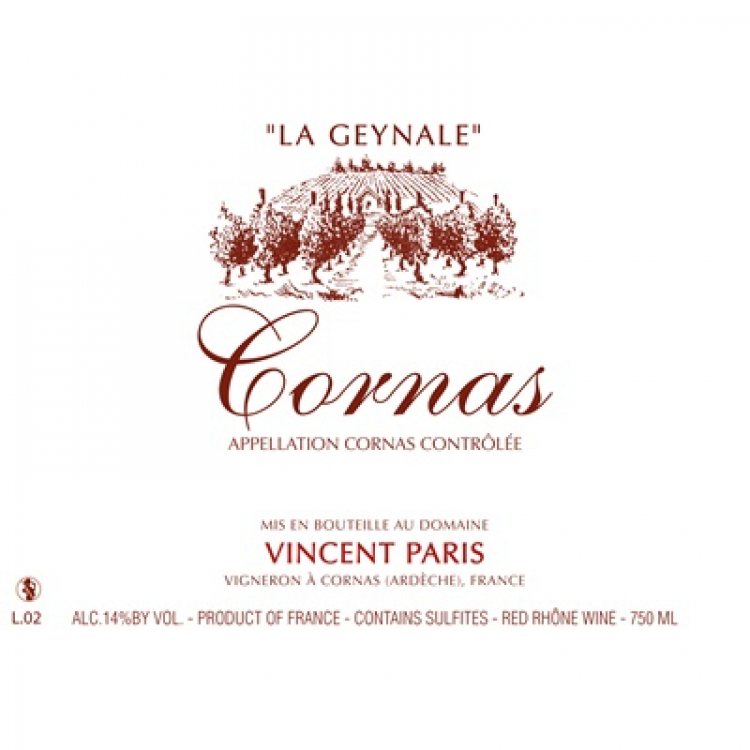 Vincent Paris Cornas La Geynale 2016 (6x75cl)