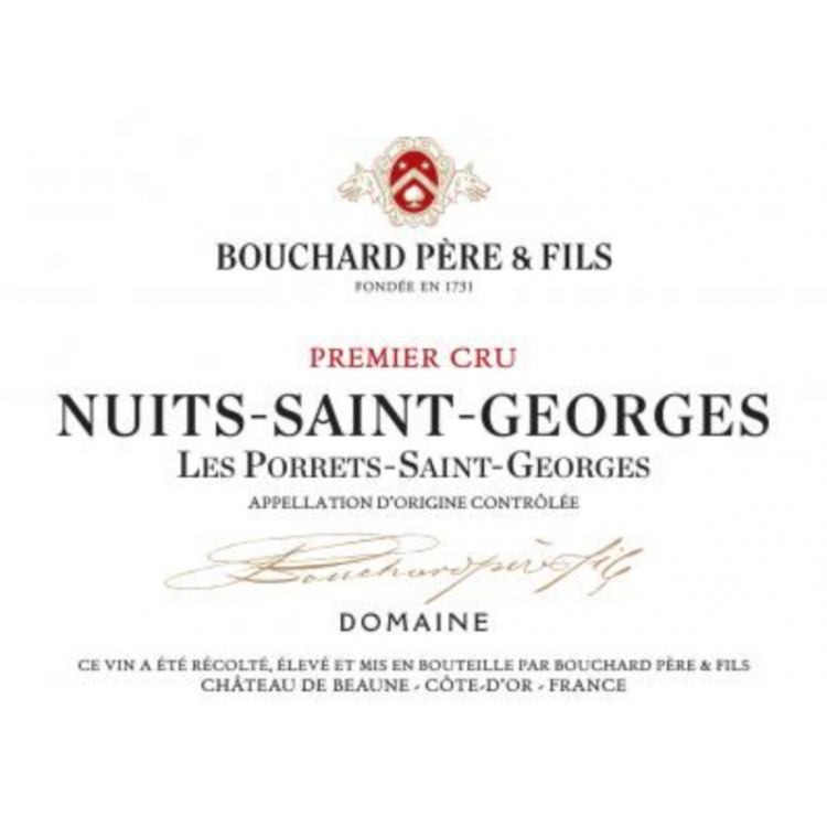 Bouchard Pere et Fils Nuits-Saint-Georges 1er Cru Les Porrets Saint Georges 2021 (6x75cl)