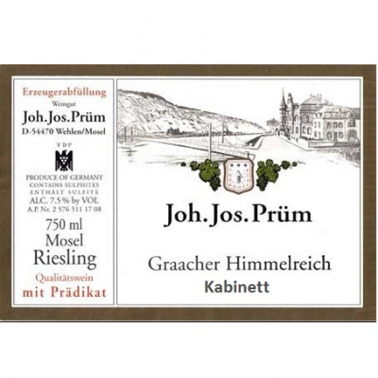 Joh. Jos. Prum Graacher Himmelreich Riesling Kabinett 2020 (6x75cl)