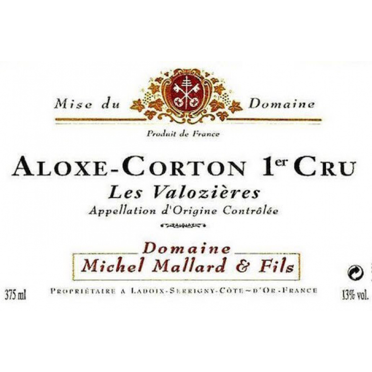 Michel Mallard Aloxe Corton 1er Cru Les Valozieres 2016 (6x75cl)