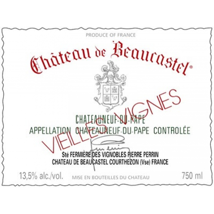 Beaucastel Chateauneuf-du-Pape Blanc Roussanne VV 2020 (3x75cl)