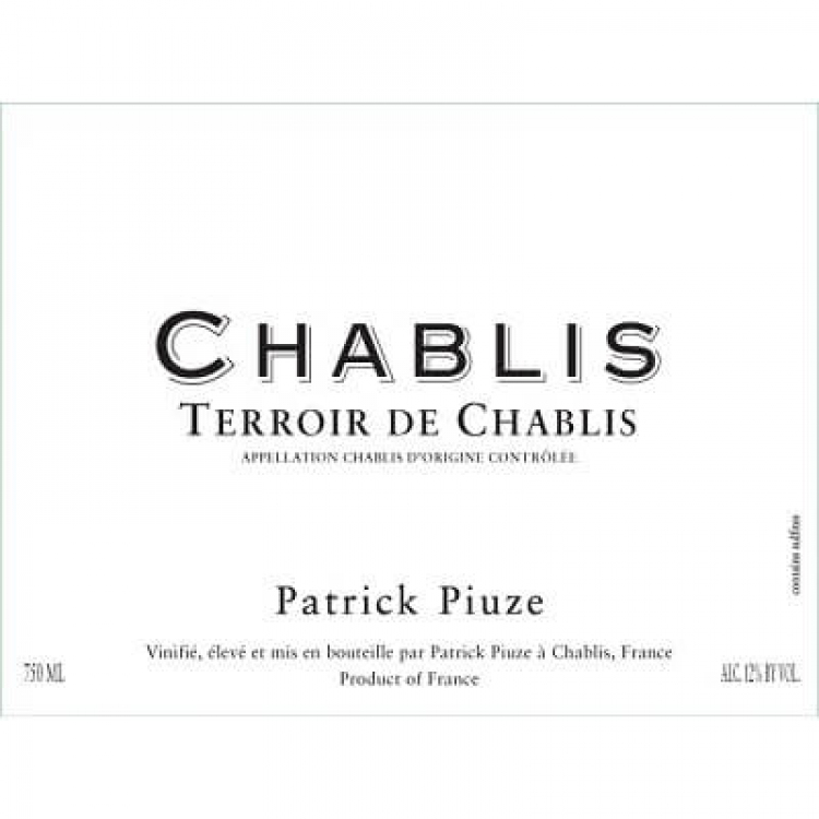 Patrick Piuze Chablis Terroir de Chablis 2020 (12x75cl)
