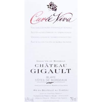 Gigault Viva 2005 (12x75cl) Gigault Viva 2005 (12x75cl)