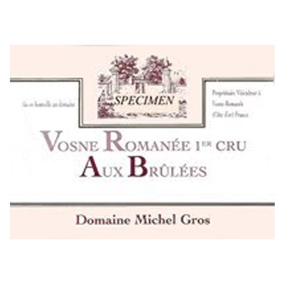 Domaine Michel Gros Vosne-Romanee 1er Cru Aux Brulees 2014 (6x75cl) Domaine Michel Gros Vosne-Romanee 1er Cru Aux Brulees 2014 (6x75cl)