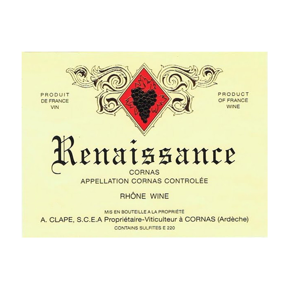 Auguste Clape Cornas Renaissance 2018 (6x75cl) Auguste Clape Cornas Renaissance 2018 (6x75cl)