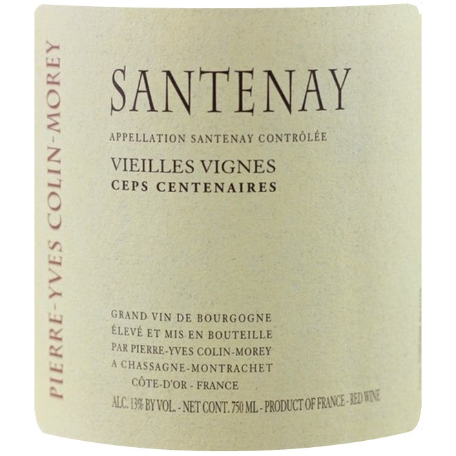 Pierre-Yves Colin-Morey Santenay Ceps Centenaires VV 2019 (6x75cl) Pierre-Yves Colin-Morey Santenay Ceps Centenaires VV 2019 (6x75cl)