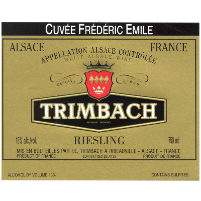 Trimbach Riesling Cuvee Frederic Emile 2005 (6x75cl)