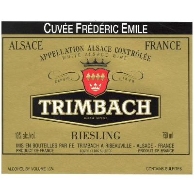 Trimbach Riesling Cuvee Frederic Emile 2015 (6x75cl)