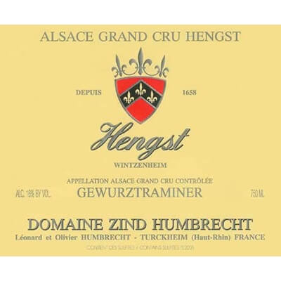 Zind Humbrecht Gewurztraminer Hengst Grand Cru 2008 (6x75cl)