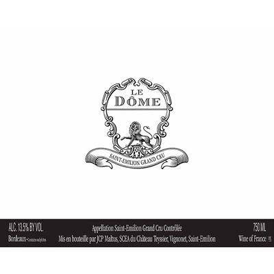 Le Dome 2018 (12x75cl)