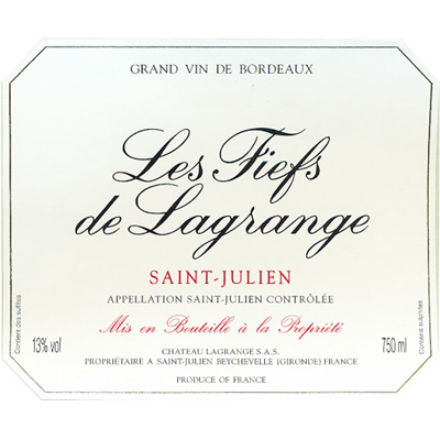 Les Fiefs de Lagrange 2009 (12x75cl)