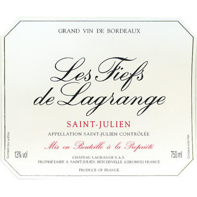 Les Fiefs de Lagrange 2022 (12x75cl)