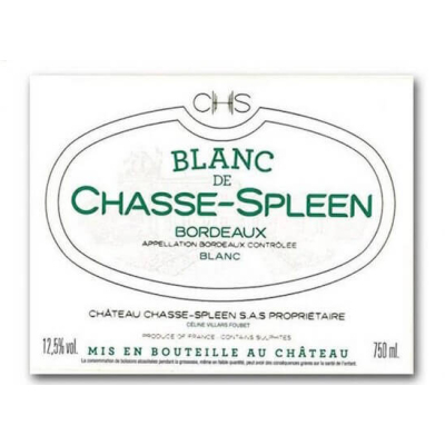 Blanc de Chasse-Spleen Blanc 2020 (12x75cl)