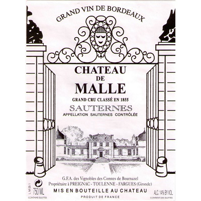 Chateau de Malle 2005 (12x75cl)