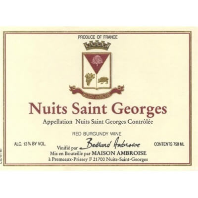 Bertrand Ambroise Nuits-Saint-Georges 2001 (12x75cl)