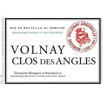 Marquis d'Angerville Volnay 1er Cru Clos des Angles 2010 (12x75cl)