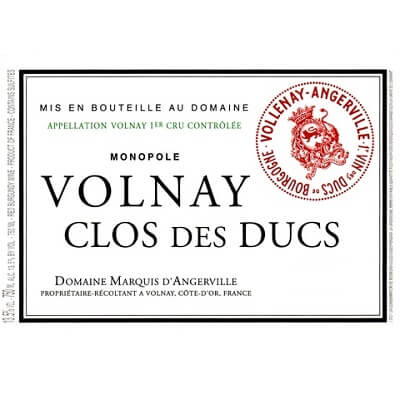 Marquis d'Angerville Volnay 1er Cru Clos des Ducs 2019 (6x75cl)