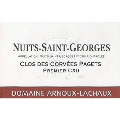 Arnoux-Lachaux Nuits-Saint-Georges 1er Cru Clos des Corvees Pagets 2016 (2x75cl)