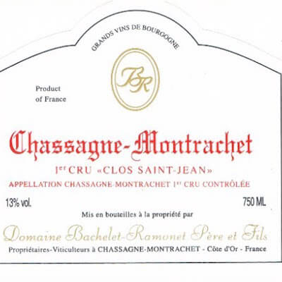 Bachelet Ramonet Chassagne-Montrachet 1er Cru Clos Saint Jean Rouge 2022 (6x75cl)