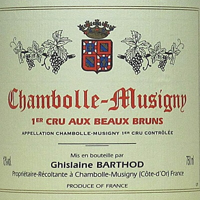 Ghislaine Barthod Chambolle-Musigny 1er Cru Aux Beaux Bruns 2020 (6x75cl)