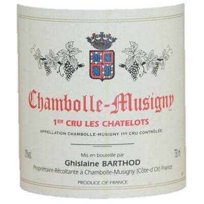 Ghislaine Barthod Chambolle-Musigny 1er Cru Les Chatelots 2018 (3x75cl)
