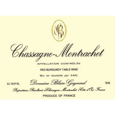 Jean-Marc Blain-Gagnard Chassagne Montrachet Rouge 2020 (6x75cl)