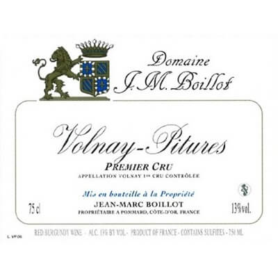 Jean-Marc Boillot Volnay-Pitures 1er Cru 2022 (6x75cl)