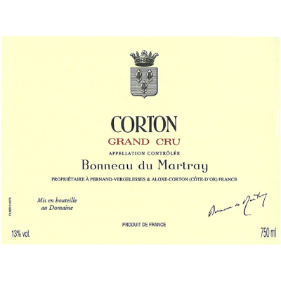 Bonneau du Martray Corton Grand Cru 2009 (6x75cl)