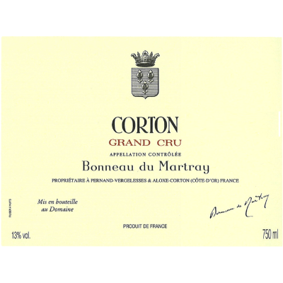 Bonneau du Martray Corton Grand Cru 2009 (1x75cl)