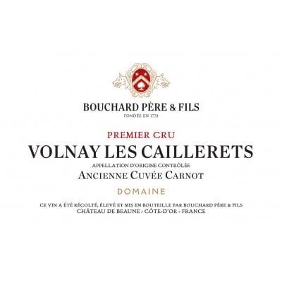 Bouchard Pere et Fils Volnay 1er Cru Les Caillerets 2022 (6x150cl)