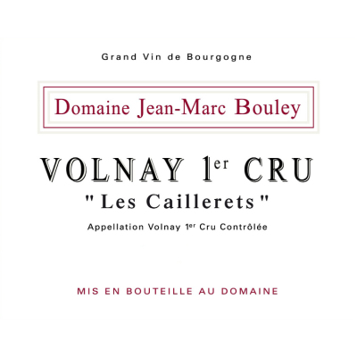 Jean-Marc Bouley Volnay 1er Cru Les Caillerets 2021 (6x75cl)