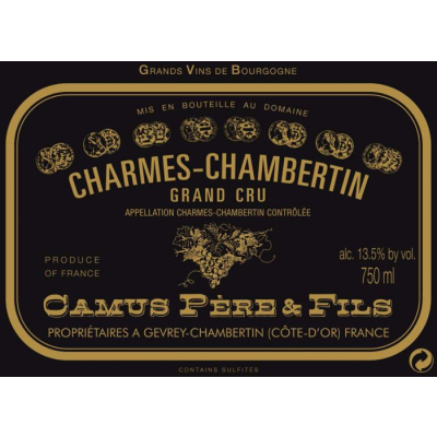 Camus Pere et Fils Charmes-Chambertin Grand Cru 2018 (6x150cl)