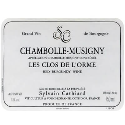 Sylvain Cathiard Chambolle-Musigny Les Clos de l'Orme 2012 (6x75cl)