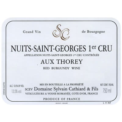 Sylvain Cathiard Nuits-Saint-Georges 1er Cru Aux Thorey 2009 (12x75cl)