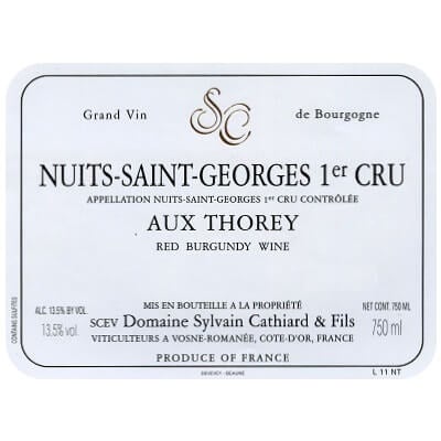Sylvain Cathiard Nuits-Saint-Georges 1er Cru Aux Thorey 2008 (6x75cl)