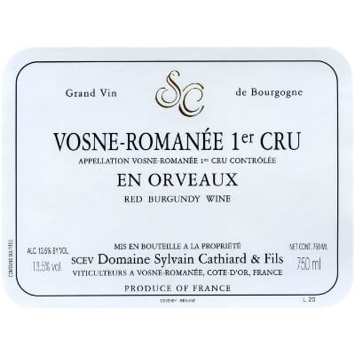 Sylvain Cathiard Vosne-Romanee 1er Cru En Orveaux 2014 (3x75cl)
