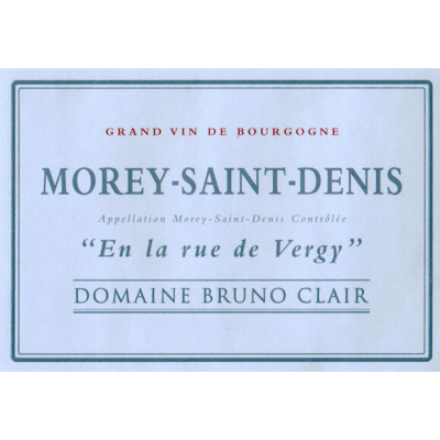 Bruno Clair Morey-Saint-Denis En la Rue de Vergy Rouge 2020 (6x75cl)