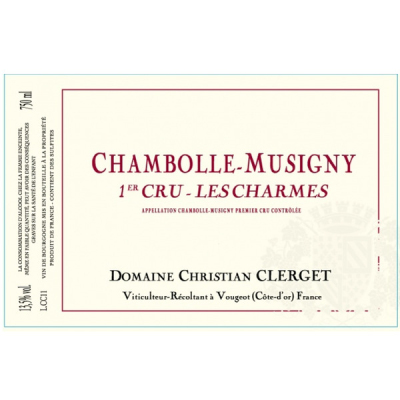 Clerget Chambolle-Musigny 1er Cru Charmes 2021 (6x75cl)