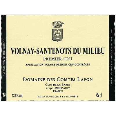 Comtes Lafon Volnay 1er Cru Santenots du Milieu 2020 (1x75cl)