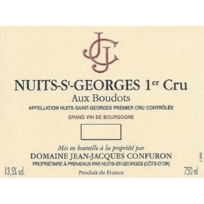 Jean-Jacques Confuron Nuits-Saint-Georges 1er Cru Aux Boudots 2019 (6x75cl)