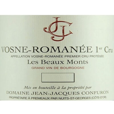 Jean Jacques Confuron Vosne-Romanee 1er Cru Les Beaux Monts 2010 (12x75cl)