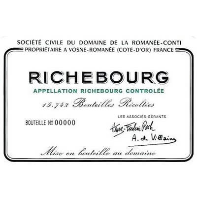 Domaine de la Romanee-Conti Richebourg Grand Cru 1996 (6x75cl)