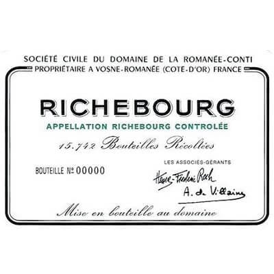 Domaine de la Romanee-Conti Richebourg Grand Cru 1995 (3x75cl)